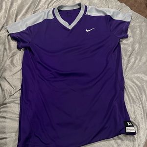 ⭐️ Men Nike Purple Active Dri Fit Top Tee Shirt Short Sleeve Size Extra Large